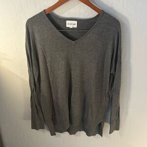 Olive+Oak long grey sweater, size small